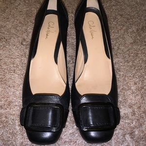 Cole Haan Black Buckle Pumps (6.5/7)